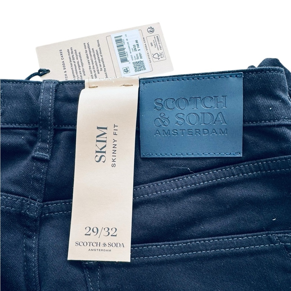 SCOTCH & SODA***Men's Skim Skinny Black Jeans Denim***Size 29/32***$148 - Picture 7 of 7